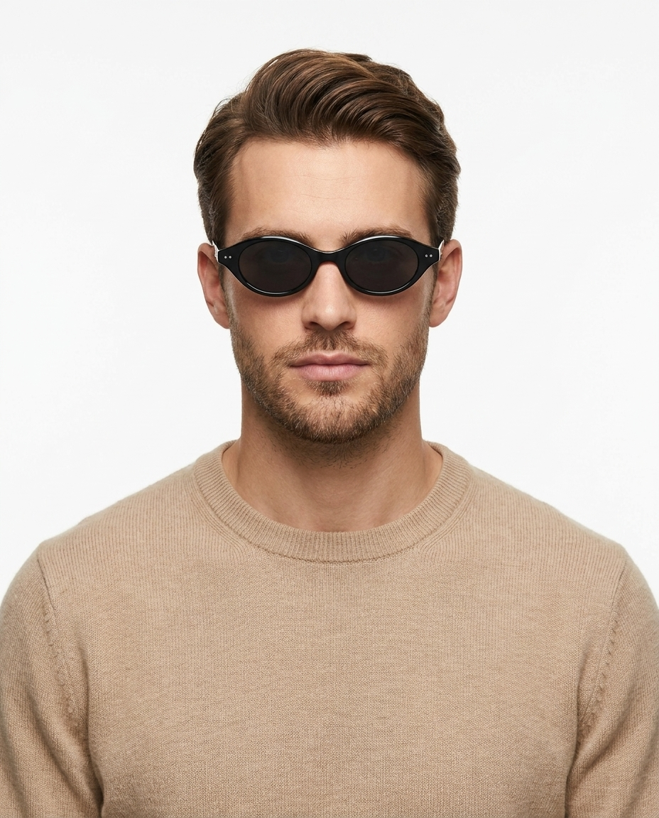 Modelo masculino usando Gafas Aura Negro