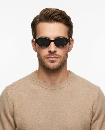 Modelo masculino usando Gafas Aura Negro