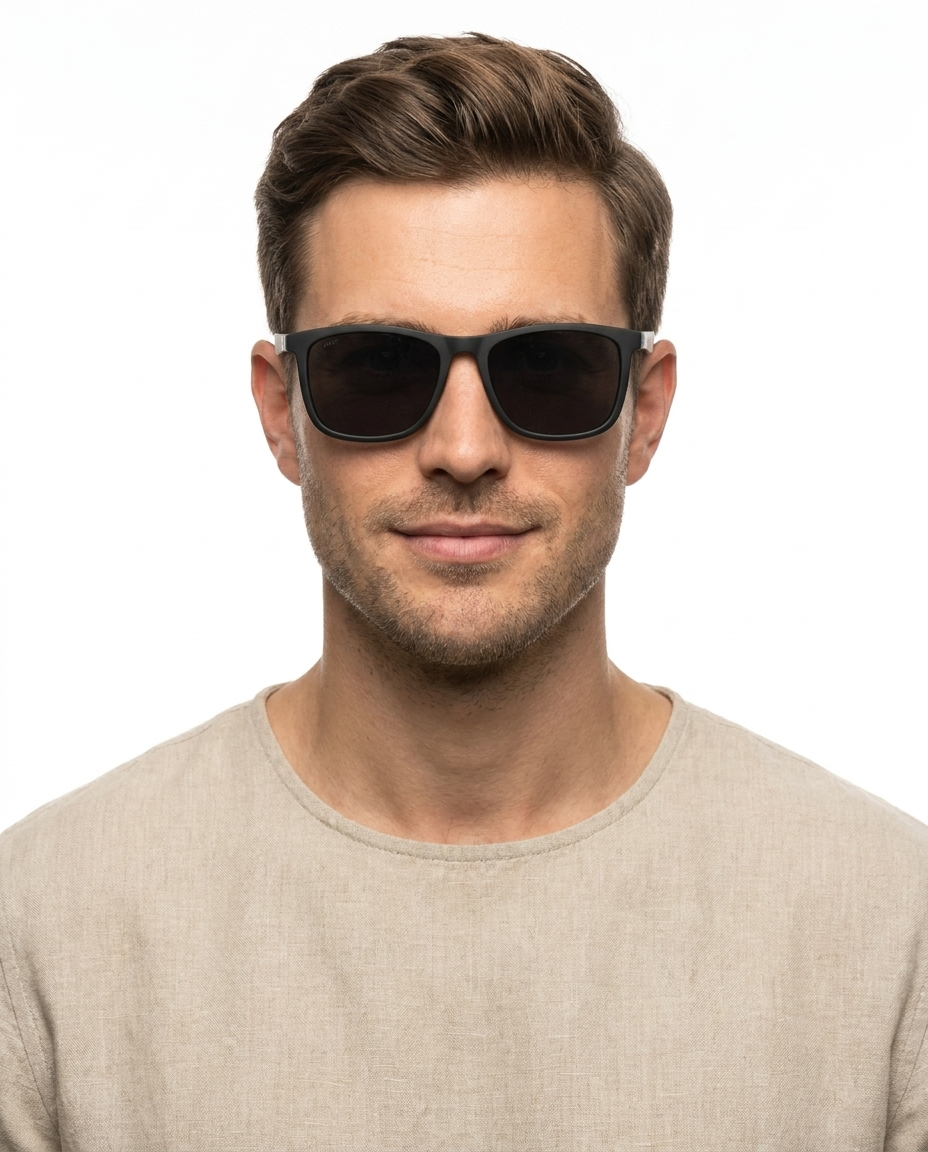 Modelo masculino usando Gafas Bondi Negro