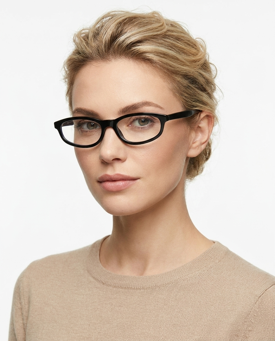 Modelo feminina usando Gafas Eden Negro