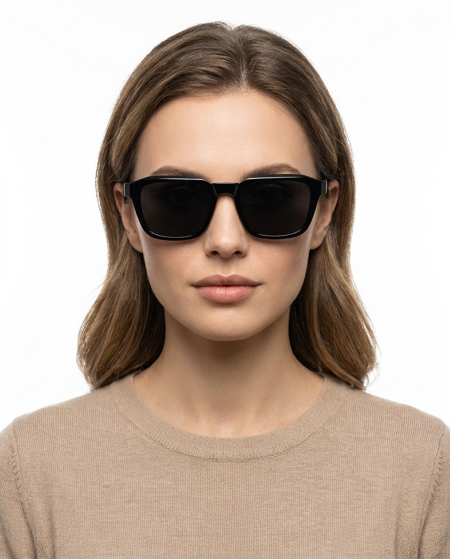 Modelo feminina usando Gafas Nolan Negro